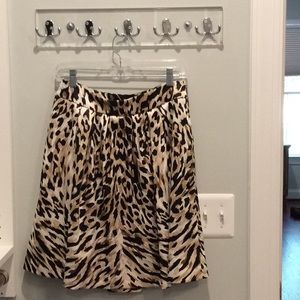 WHBM Leopard Print Skirt